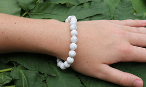 Howlite Bracelet - 8mm - A Grade