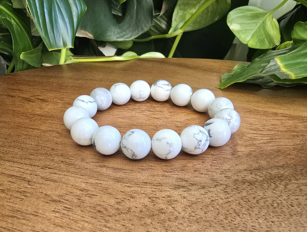 Howlite Bracelet - 12mm A Grade