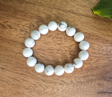 Load image into Gallery viewer, Howlite Bracelet - 12mm A Grade