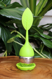 Coloured Silicone/Metal Teabag Strainer - Reusable