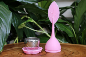 Coloured Silicone/Metal Teabag Strainer - Reusable