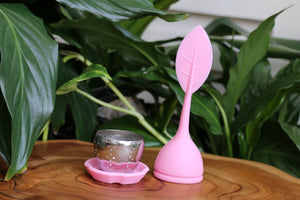 Coloured Silicone/Metal Teabag Strainer - Reusable