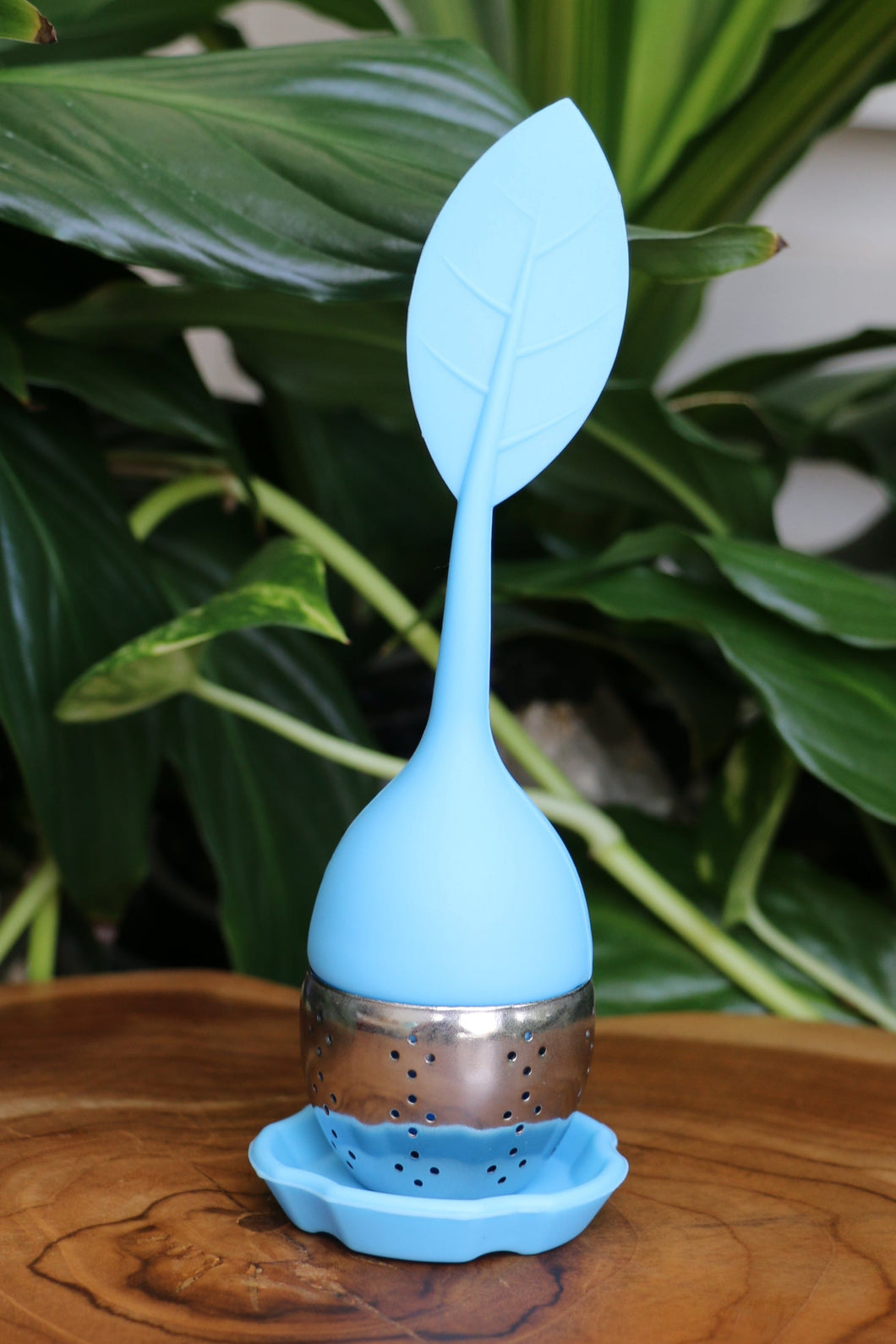 Coloured Silicone/Metal Teabag Strainer - Reusable