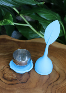 Coloured Silicone/Metal Teabag Strainer - Reusable