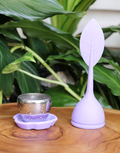 Coloured Silicone/Metal Teabag Strainer - Reusable