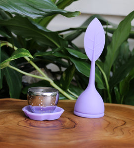 Coloured Silicone/Metal Teabag Strainer - Reusable