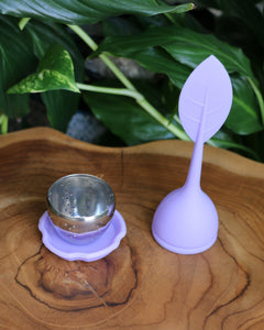 Coloured Silicone/Metal Teabag Strainer - Reusable