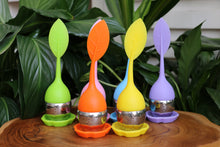 Load image into Gallery viewer, Coloured Silicone/Metal Teabag Strainer - Reusable