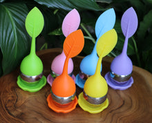 Load image into Gallery viewer, Coloured Silicone/Metal Teabag Strainer - Reusable