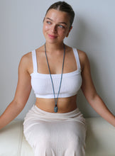 Load image into Gallery viewer, Macrame net necklace at full length