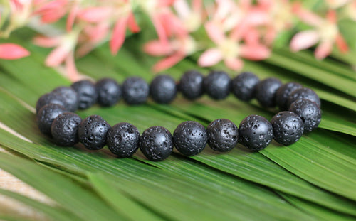 Lava Rock Bracelet - 8mm