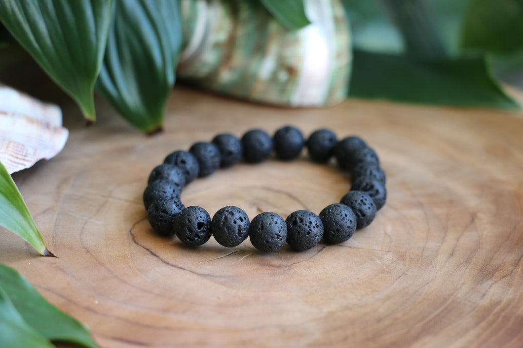 Lava Rock Bracelet - 10mm