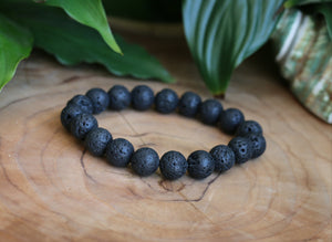 Lava Rock Bracelet - 10mm