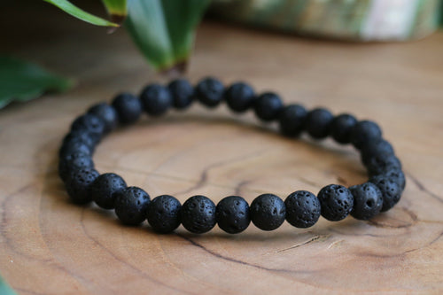 Lava Rock Bracelet - 6mm