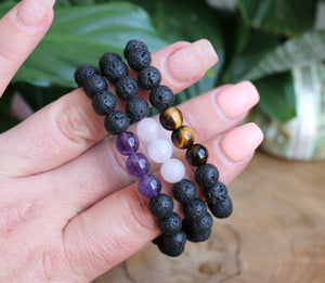 Lava Rock Bracelet - 10mm