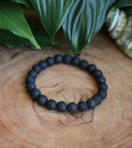 Lava Rock Bracelet - 8mm