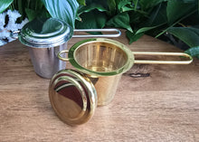 Load image into Gallery viewer, Long Handle Cup Strainer - Gold or Silver