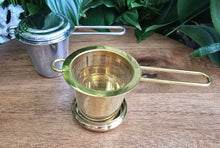 Load image into Gallery viewer, Long Handle Cup Strainer - Gold or Silver