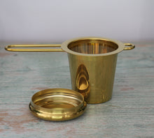Load image into Gallery viewer, Long Handle Cup Strainer - Gold or Silver
