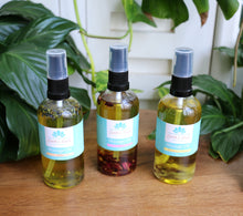 Load image into Gallery viewer, Custom Essential oil blend Body and Bath Oil with crystal infusion