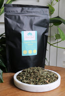 Minty blend loose leaf herbal tea, organic peppermint, spearmint and lemonrass