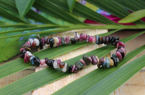 Mixed Tourmaline Chip Bracelet