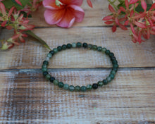 Load image into Gallery viewer, Moss Agate Bracelet - 4mm