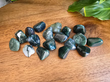 Load image into Gallery viewer, Moss Agate Tumble Stone - Small - Each