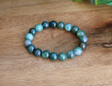 Load image into Gallery viewer, Moss Agate Bracelet - 10mm