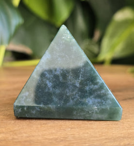 Moss Agate Pyramid