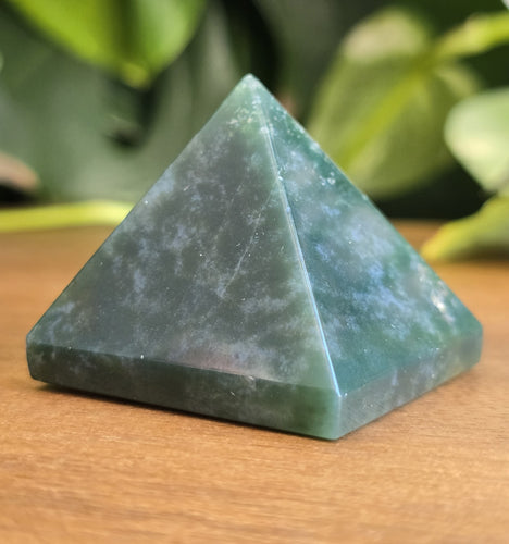 Moss Agate Pyramid