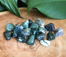 Load image into Gallery viewer, Moss Agate Tumble Stone - Small - Each