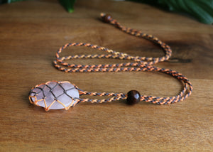 Macrame Net Necklace - Assorted Colours