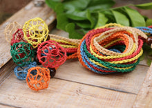 Load image into Gallery viewer, Interchangeable macramé crystal holder necklace available in multiple colours
