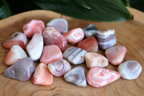 Pink Agate Tumble Stone - Small - Each