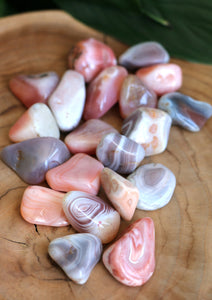 Pink Agate Tumble Stone - Small - Each