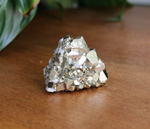 Load image into Gallery viewer, Natural Pyrite cluster with metallic gold crystal formations