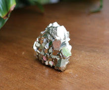 Load image into Gallery viewer, Natural Pyrite cluster with metallic gold crystal formations