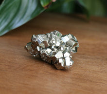 Load image into Gallery viewer, Natural Pyrite cluster with metallic gold crystal formations