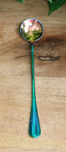 Round Head Long Handle Spoon - Assorted Colours