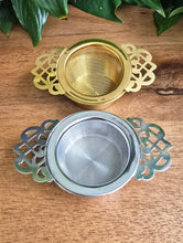 Load image into Gallery viewer, Shallow Lace Cup Strainer - Gold or Silver