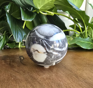 Shell Jasper Sphere