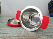 Load image into Gallery viewer, Silicone Handle Cup Strainer with lid