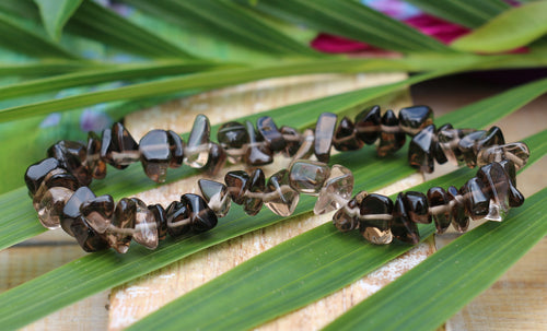 Smokey Quartz Chip Bracelet
