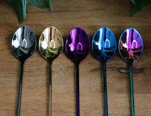 Spiked Head Long Handle Spoon - Assorted Colours