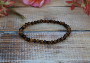 Tiger Eye Bracelet - 4mm