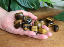Load image into Gallery viewer, Tiger Eye Tumble Stone - Small - Each